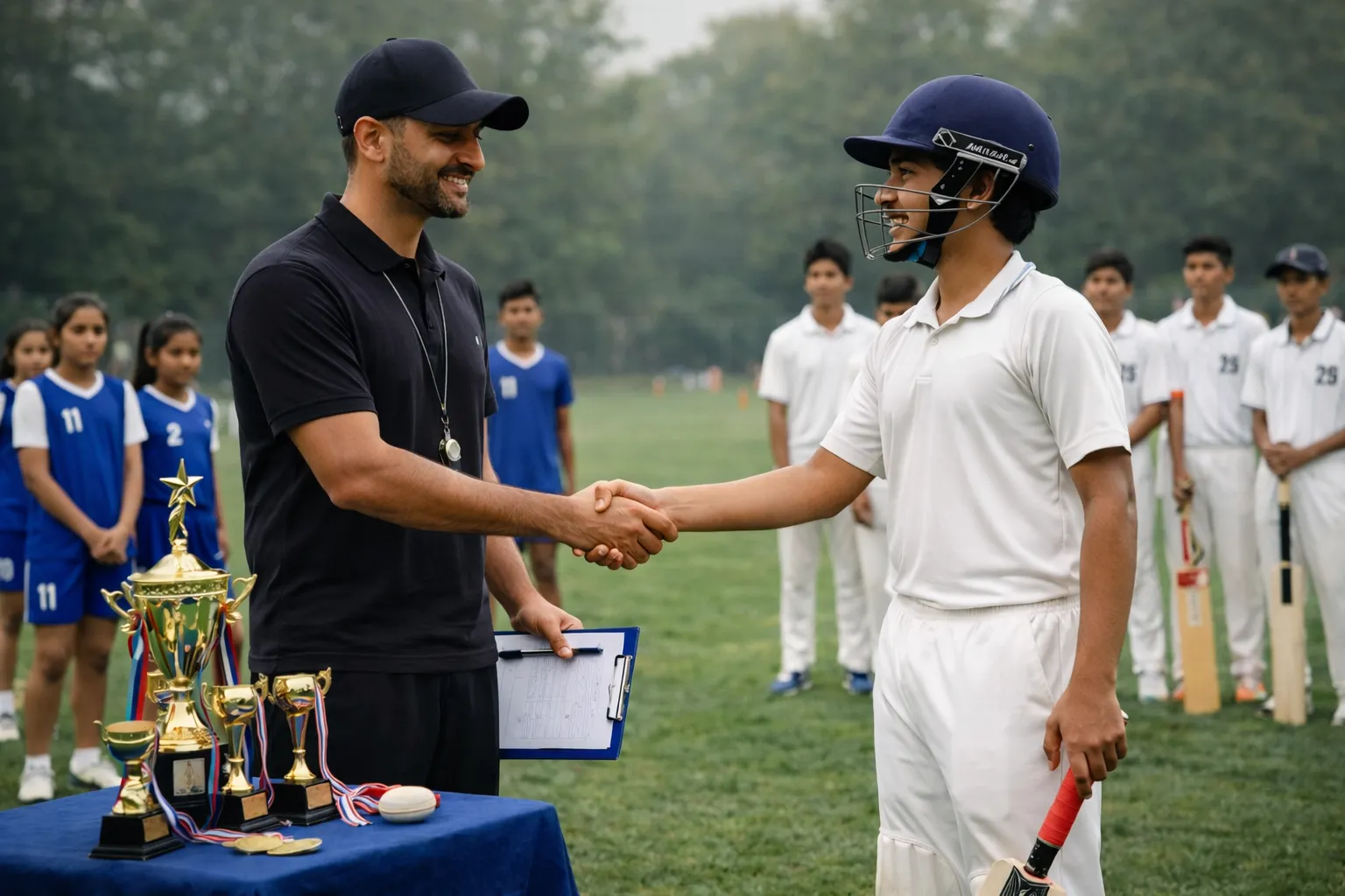 Athletes competing in a professionally managed tournament